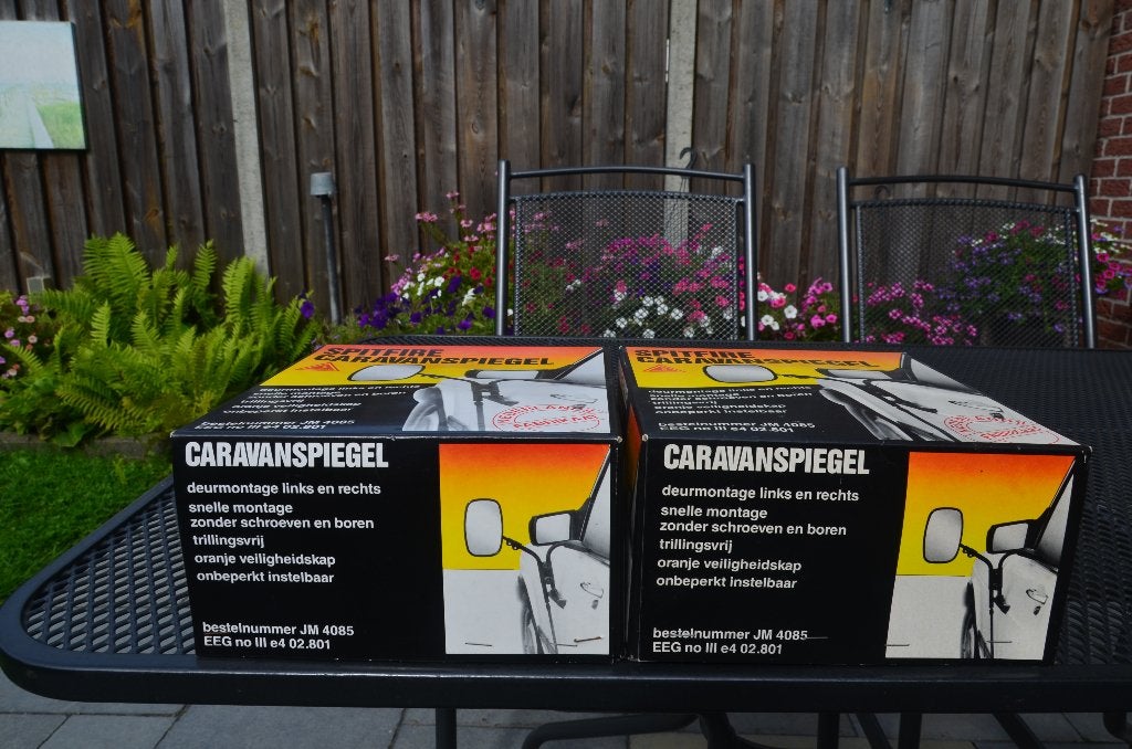 Caravanspiegels voor auto., Ophalen, Gebruikt
