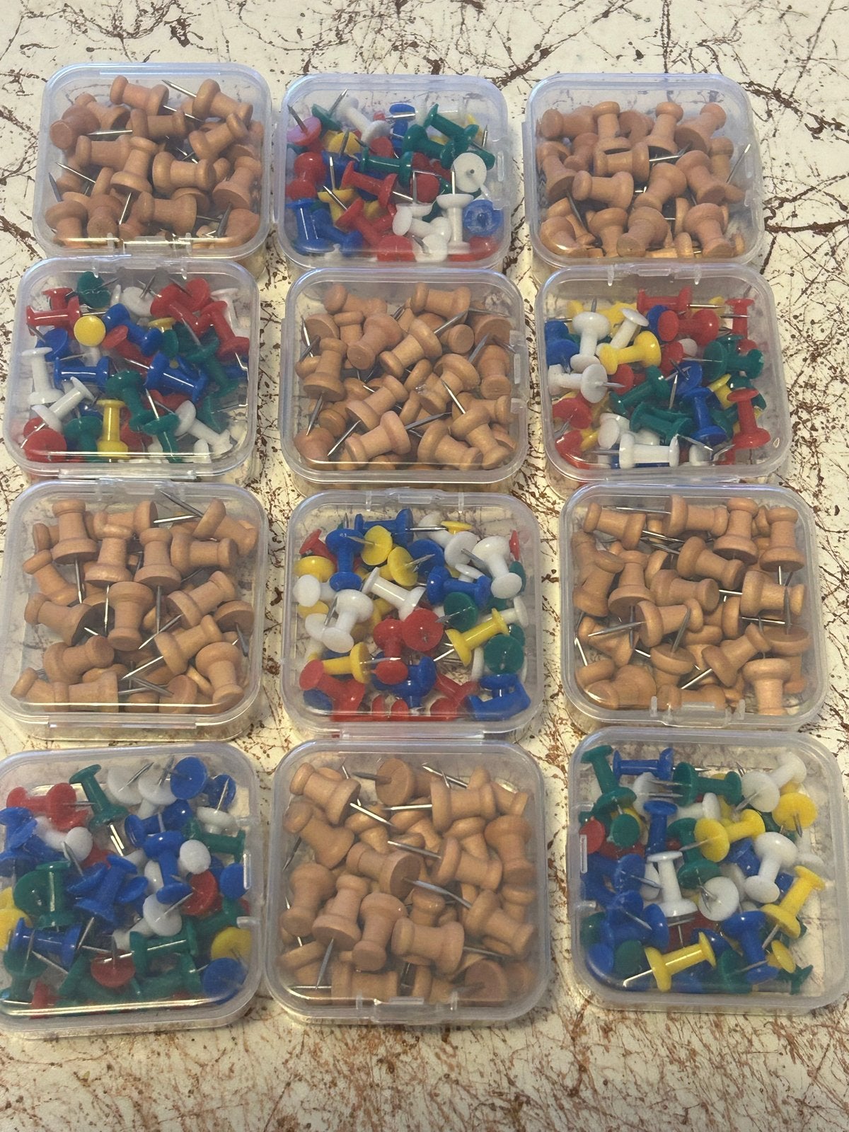 Pushpins / Punaises in verschillende kleuren en materialen, Ophalen of Verzenden, Overige typen