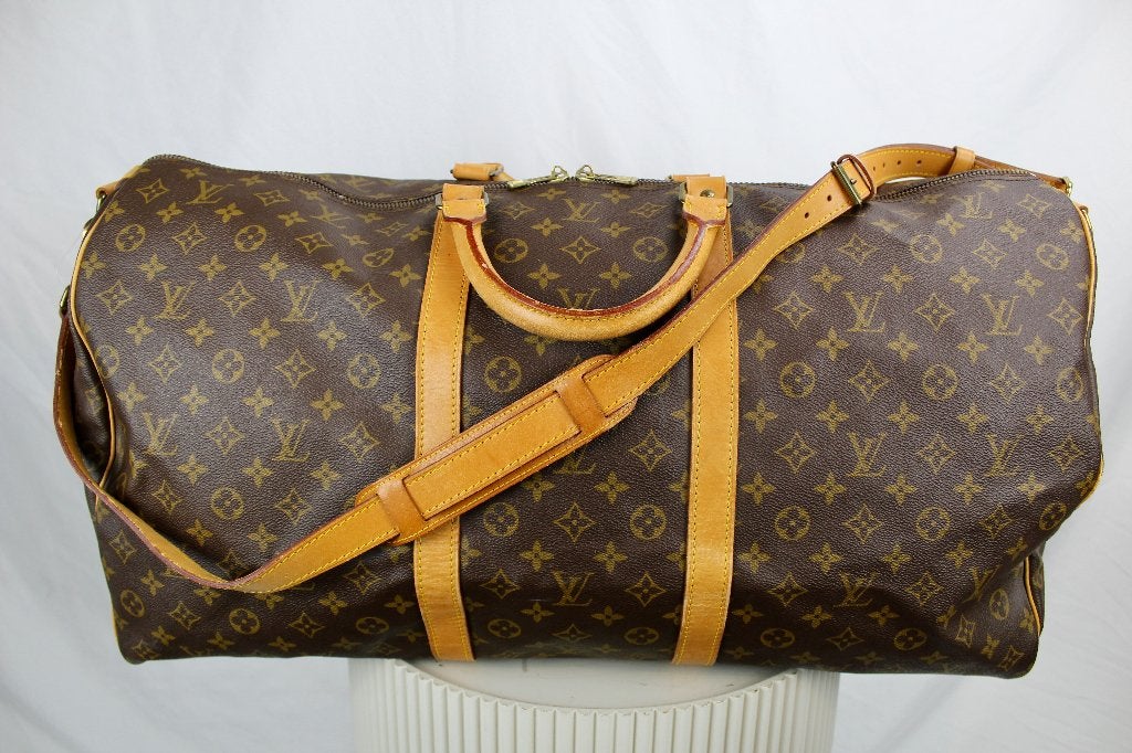 Louis Vuitton Keepall 60 Bandoulière - 1217, 30 cm of meer, Bruin, Minder dan 35 cm, Ophalen of Verzenden