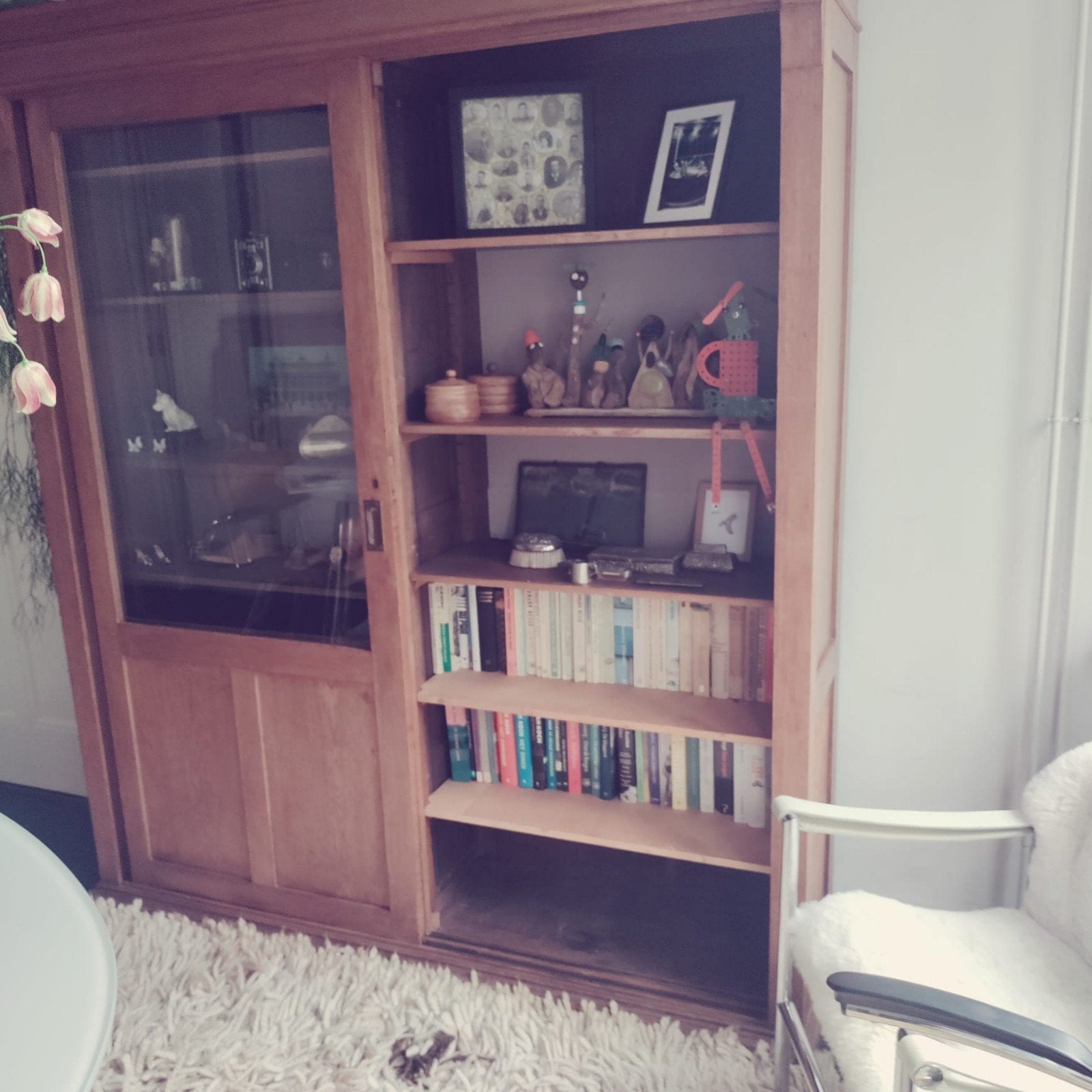 Prachtige eikenhouten schuifdeurkast – vintage / landelijk
V, Huis en Inrichting, Ophalen, Met plank(en), Gebruikt, Eikenhout