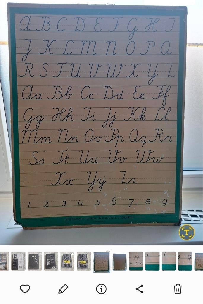 Letterkaart Schrijven - Educatief Schoolbord, Ophalen, Overige thema's