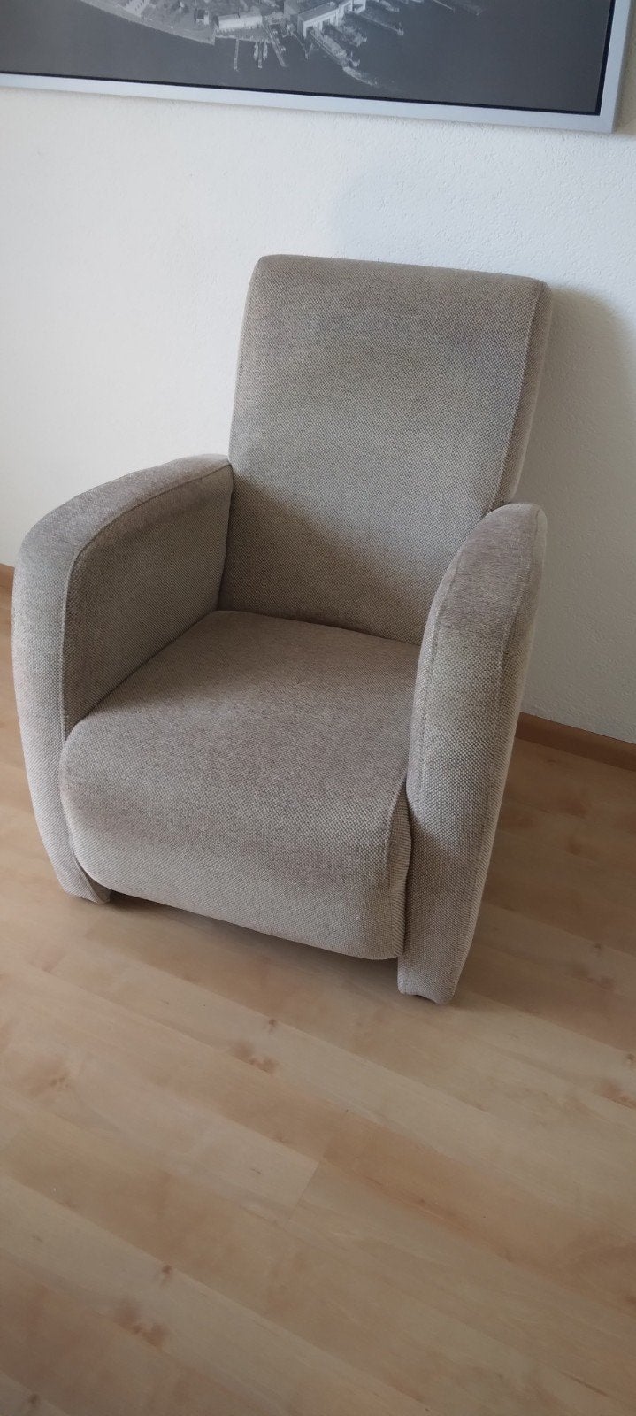 Comfortabele fauteuil, Huis en Inrichting, Fauteuils, Gebruikt, Stof, 50 tot 75 cm, Minder dan 75 cm, Ophalen