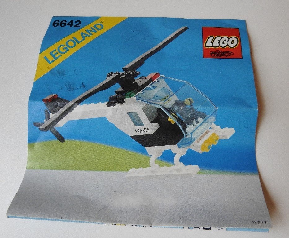 Lego 6642 Helikopter  Politie.  1988, Verzenden, Gebruikt