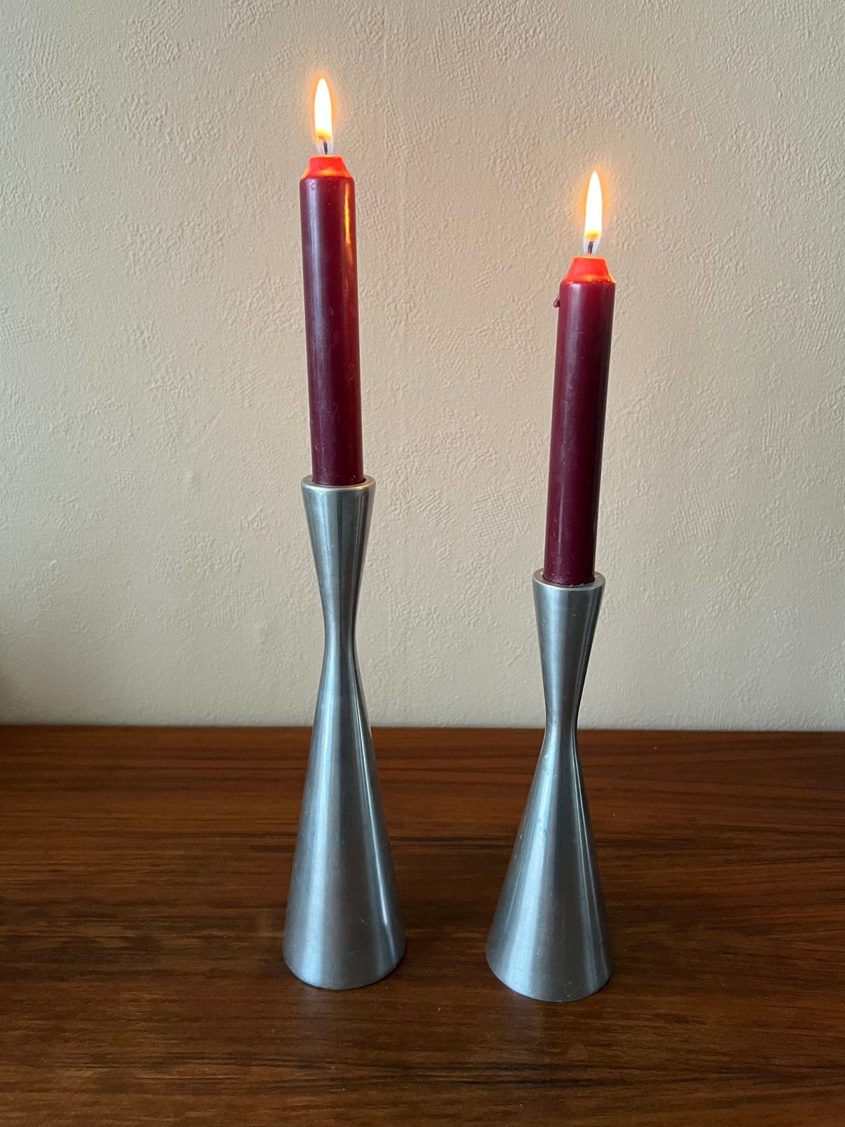 Set van 2 kandelaars vintage ikea erika pekkari design, Ophalen of Verzenden, Zo goed als nieuw, IKEA