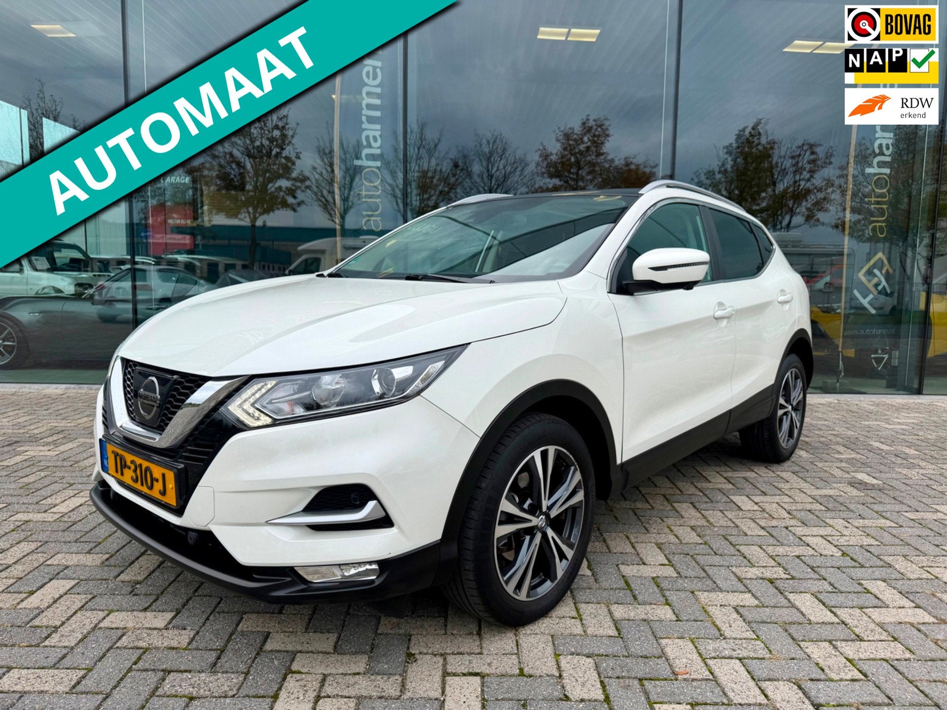 Nissan Qashqai 1.2 automaat N-Connecta, NAP, 1e eigenaar, Pa, Auto's, Dealer onderhouden, Stof, Gebruikt, 4 cilinders