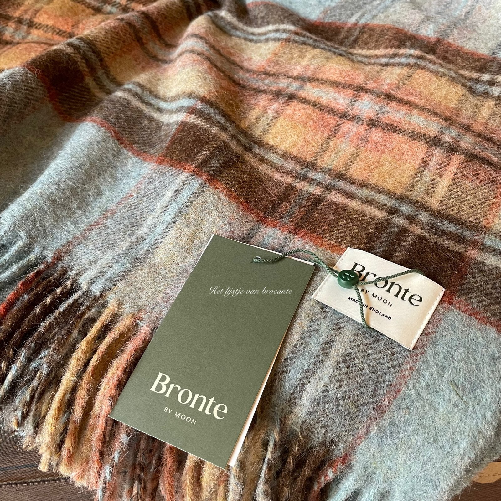 Engels wollen plaid Bronte by Moon Bramble, Westdijk 41 3241 GT Middelharnis, Wol, Ophalen of Verzenden, Info@hetlijstjevanbrocante.nl