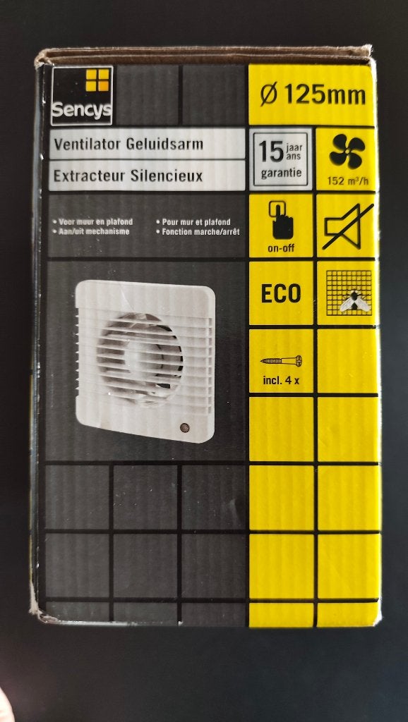 Ventilator, nieuw in doos, Ophalen of Verzenden, Nieuw, Plafondventilator