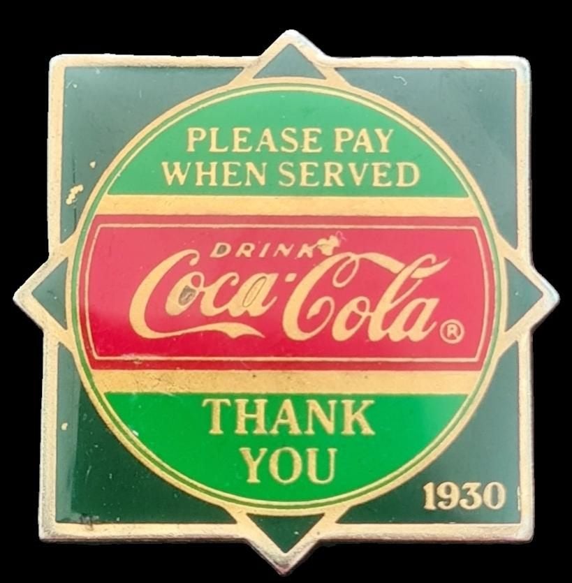 Coca- Cola 1930 pin, Verzamelen, Verzenden, Nieuw, Merk, Speldje of Pin