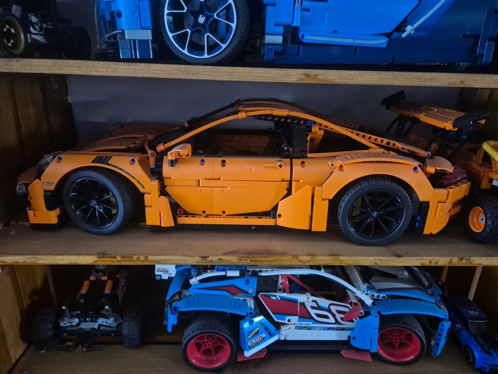 Lego Technic Porsche 911 GT3 RS met doos en boekjes - Oranje, Ophalen of Verzenden, Gebruikt