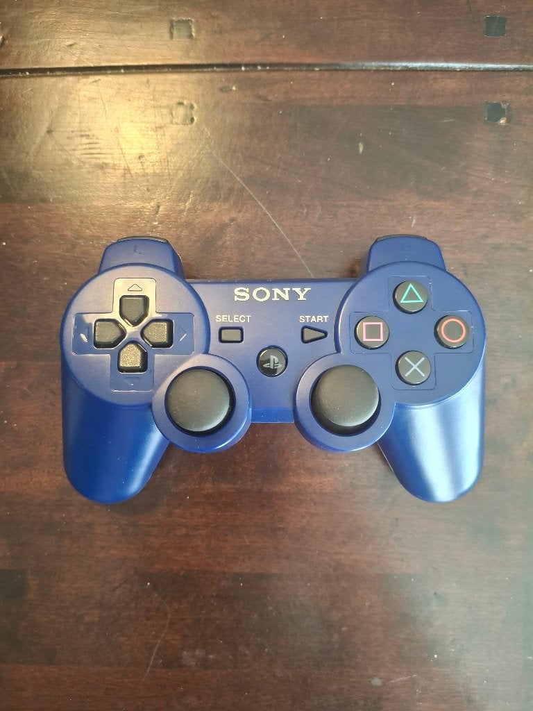 PS3 controller blauw (3rd party), Spelcomputers en Games, Spelcomputers | Sony PlayStation Consoles | Accessoires, Ophalen of Verzenden