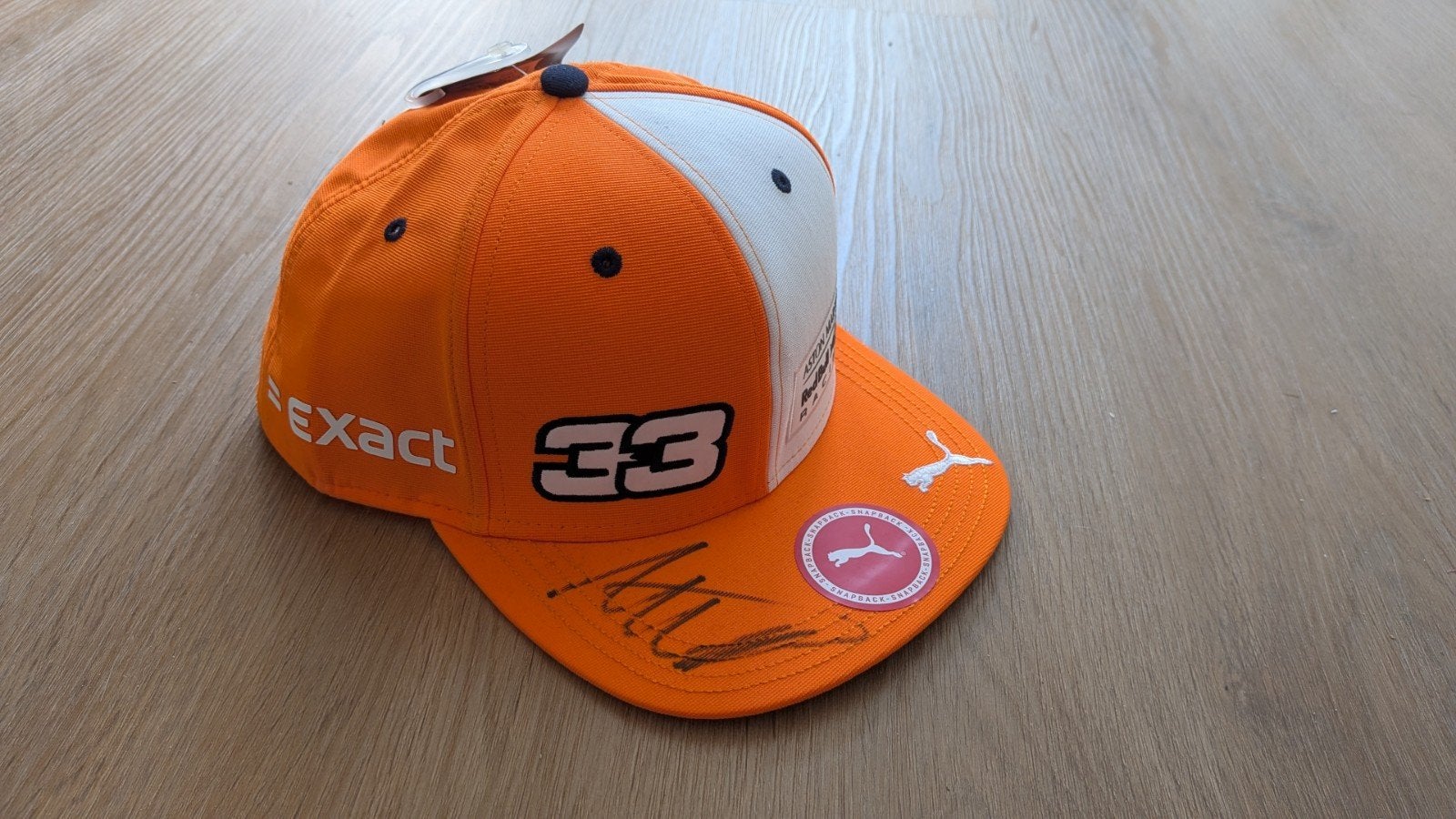 Gesigneerde Max Verstappen Red Bull Racing Cap - Spa 2018, Puma, Nieuw, Pet, One size fits all