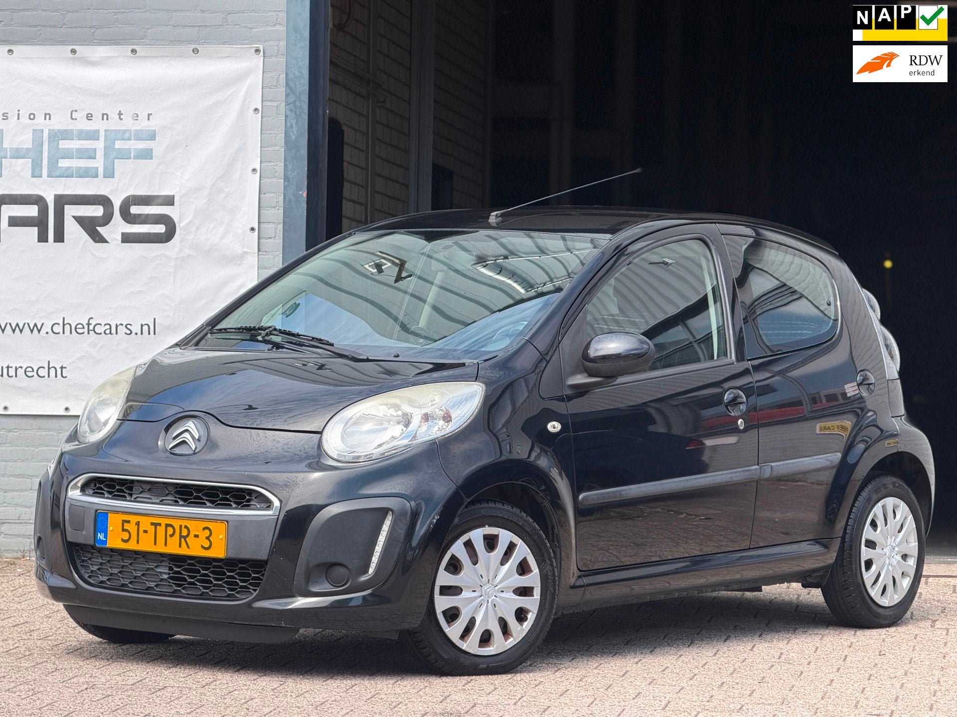 Citroen C1 1.0|NAP|AIRCO|LED|APK|5DEURS|BOEKJES|3EIGENAAR!, Auto's, Voorwielaandrijving, Euro 5, Stof, Gebruikt