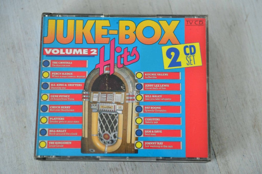 JUKE-BOX = Volume 2 Hits 2CDbox 36 geweldige nummers, Inclusief boekje, Boxset, Verzenden, Zo goed als nieuw