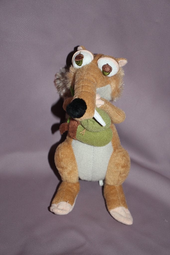 Scrat eekhorn ice age 4 - Knuffel pluche 18cm, Gebruikt, Overige merken, Overige karakters, Overige typen