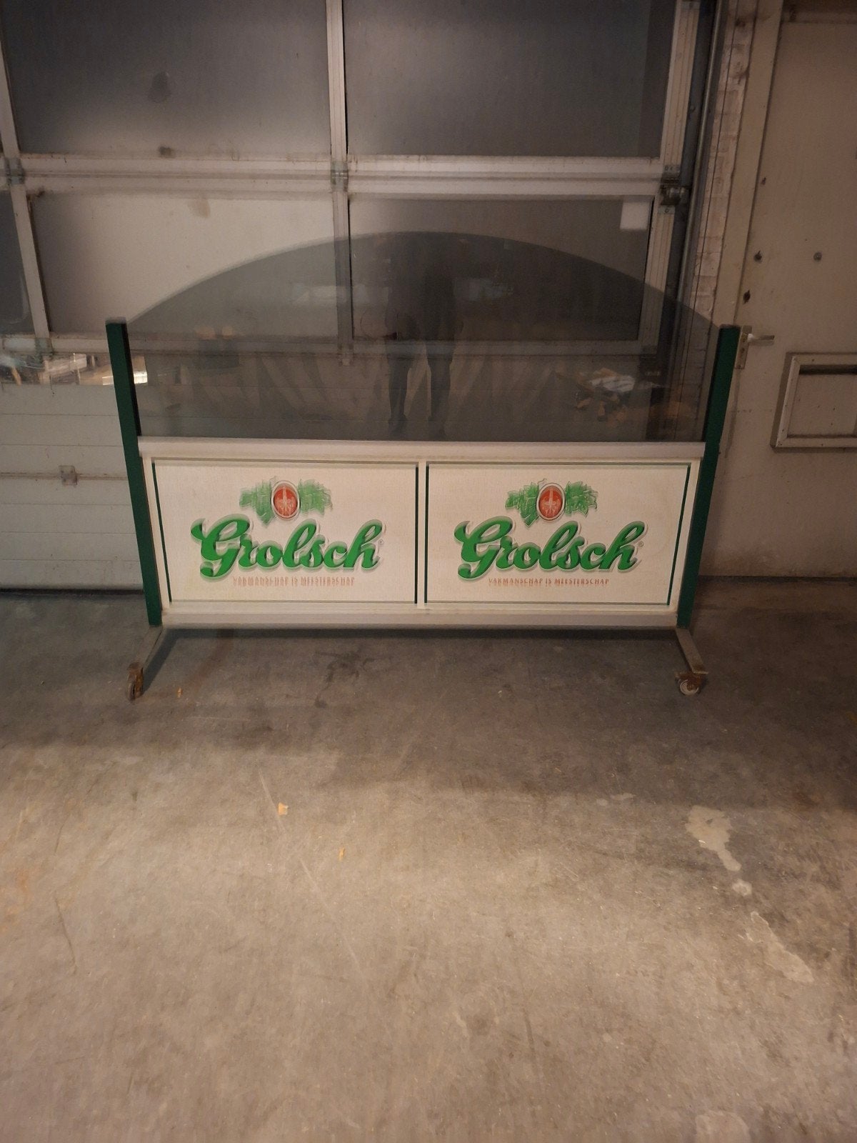 Grolsch afschermbord/ reclame bord, Verzamelen, Ophalen, Gebruikt, Reclamebord