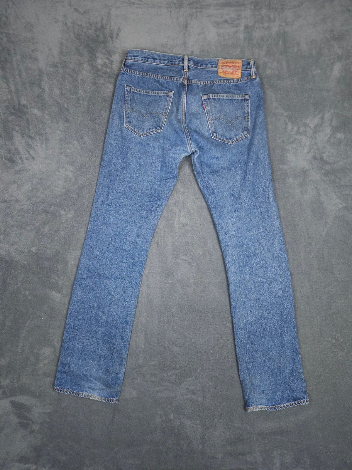 Levi’s 501 Broek W34 L36 Straight Fit Blauw Denim Jeans., ., Zo goed als nieuw, ., W33 - W34 (confectie 48/50)