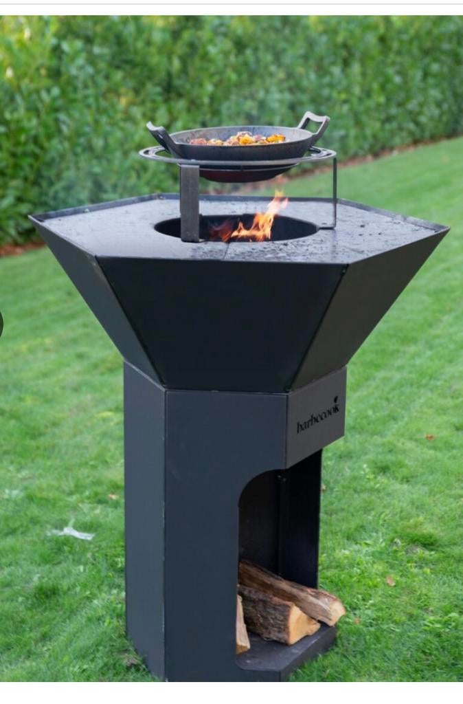 Bbq-bakplaat nestor barbecook zwart plancha nieuw in doos, Tuin en Terras, Ophalen, Zo goed als nieuw