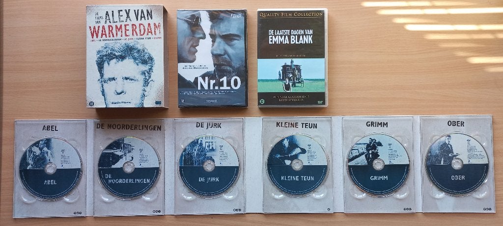 8x Alex van Warmerdam incl. Nr.10 Nieuw in folie, Extra's, Verzenden, Nederlands, Zo goed als nieuw