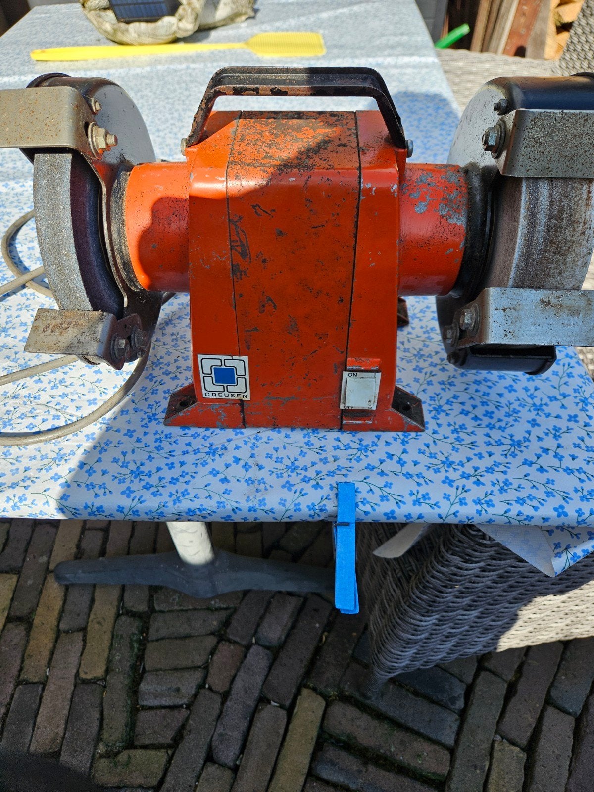 Creusen Bankslijpmachine DS7150 TS - Gebruikt, Doe-het-zelf en Verbouw, Gereedschap | Slijpmachines, Ophalen of Verzenden