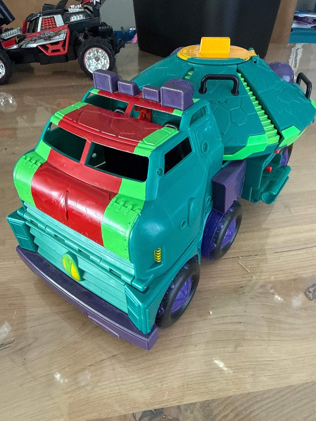 Vintage Teenage Mutant Ninja Turtles Party Wagon Speelgoed, Ophalen, Gebruikt