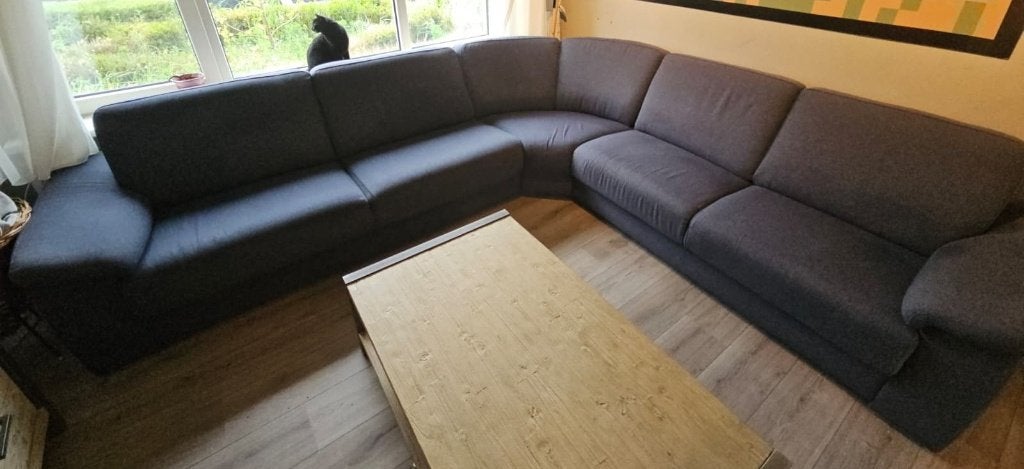 Comfortabele stoffen hoekbank (ideaal met huisdieren), Huis en Inrichting, Banken | Bankstellen, Ophalen, Gebruikt, Hoekbank, 300 cm of meer