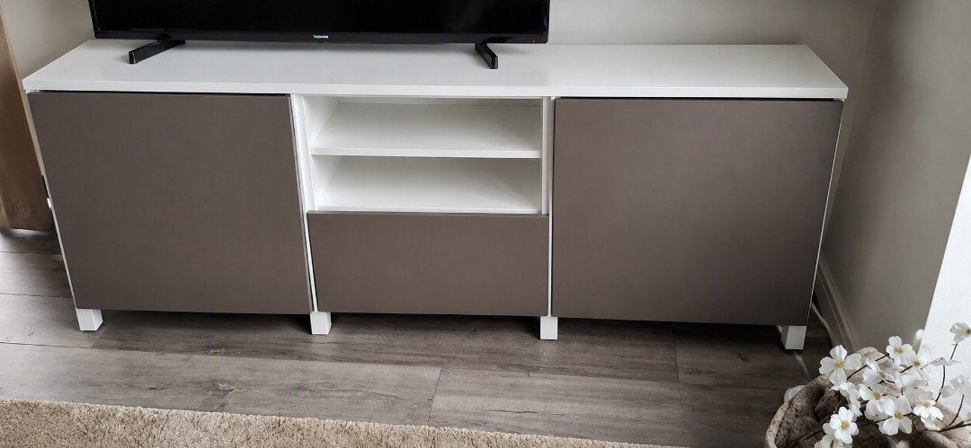 Besta Riksviken deuren Brons. 2x groot 1x middel, Ophalen, 100 tot 150 cm, Zo goed als nieuw, Modern
