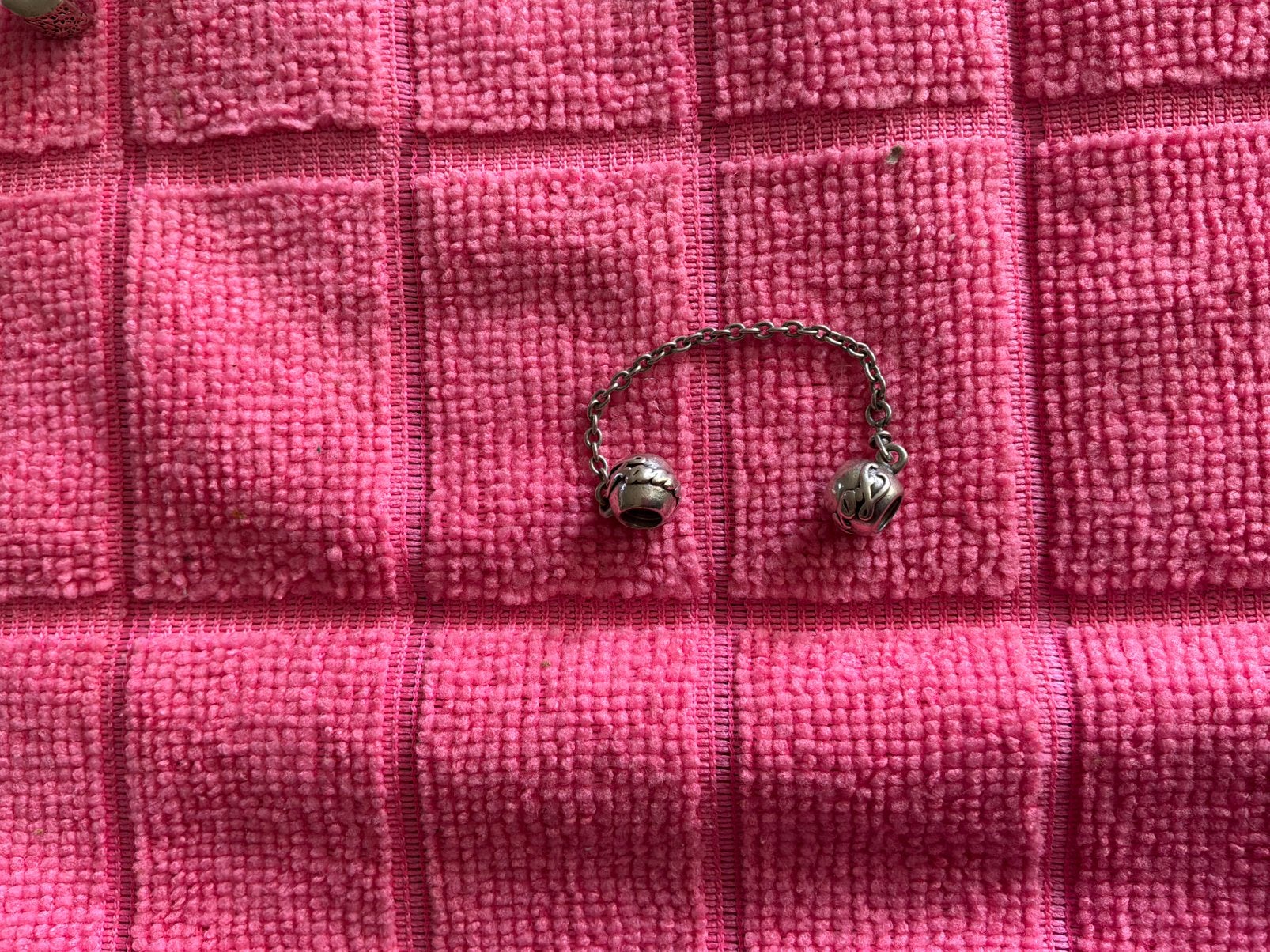 Pandora veiligheids ketting, Verzenden, Zo goed als nieuw, Zilver, Pandora