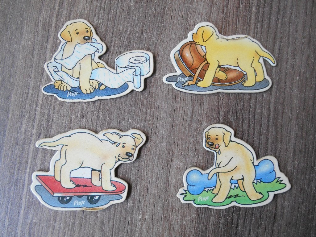 Page toiletpapier koelkast magneetjes 4 stuks reclame, Ophalen of Verzenden, Gebruikt, Overige typen