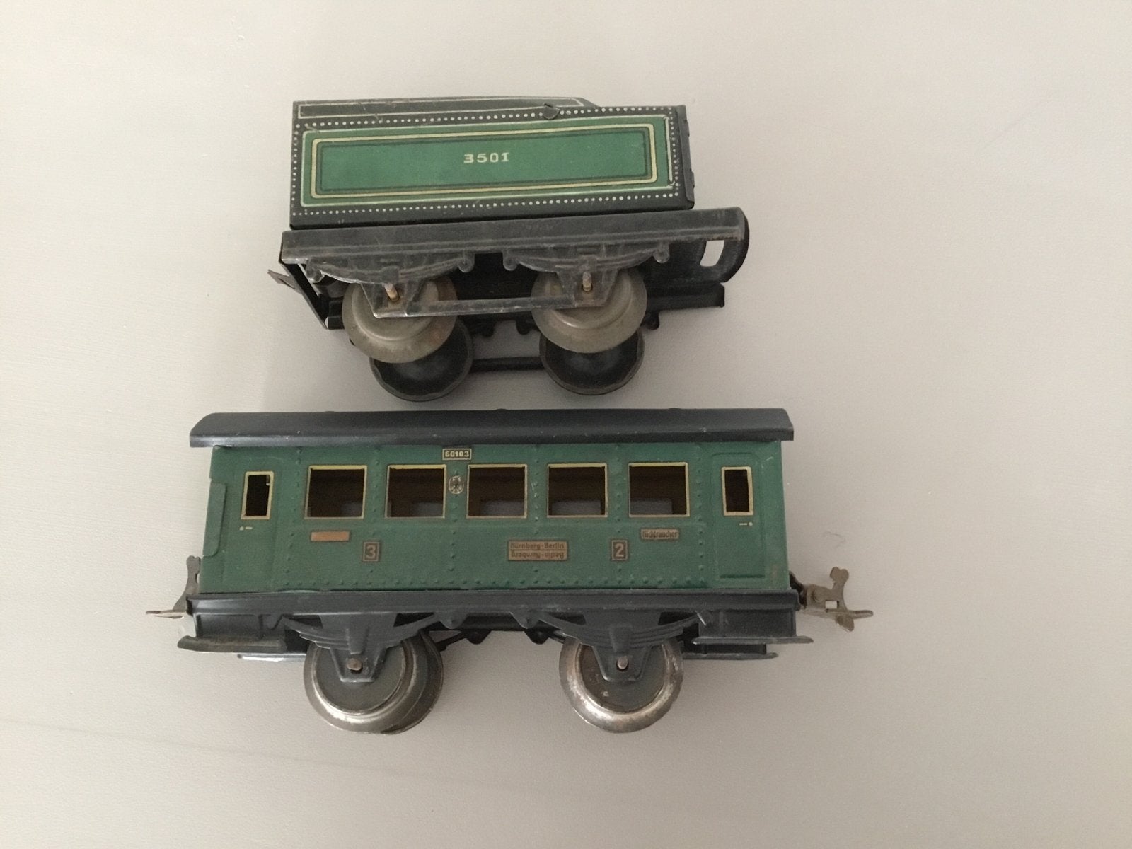 Vintage Bub Treinwagon van blik, Antiek en Kunst, Ophalen of Verzenden