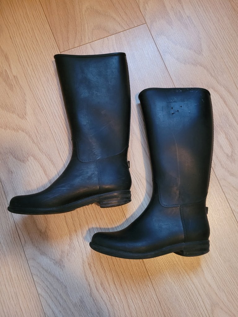 zwarte laarzen maat 30 ( supertrash ), Gebruikt, Meisje, Ophalen of Verzenden, Laarzen