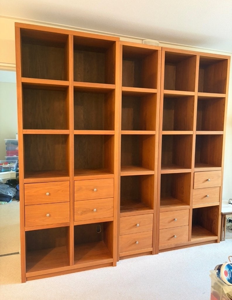 Prachtige massief notenhouten boekenkast wandkast 140 cm, Ophalen, 100 tot 150 cm, 200 cm of meer, Zo goed als nieuw