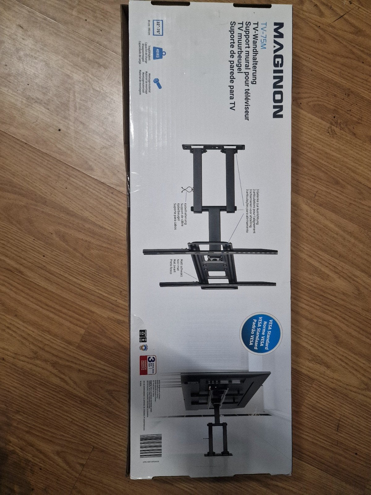 MAGINON TV-75M TV-wandbeugel - Nieuw in doos, Ophalen of Verzenden