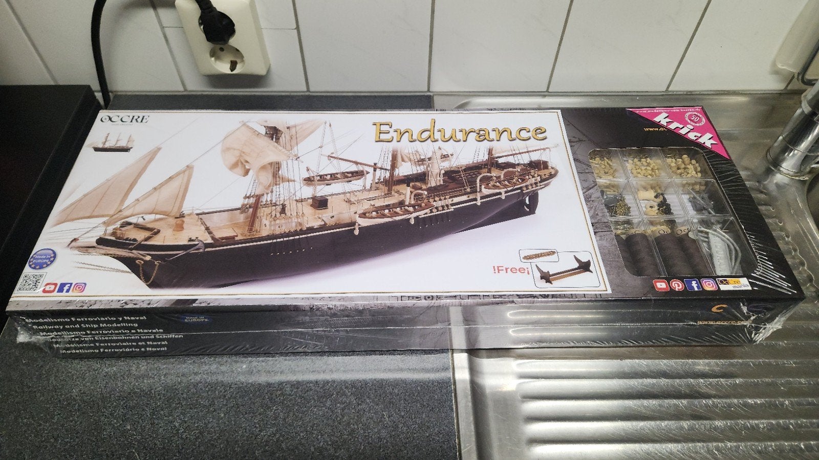 Occre Endurance Scheepsmodel Bouwpakket - Nieuw in doos, Ophalen of Verzenden, Nieuw, Overige merken