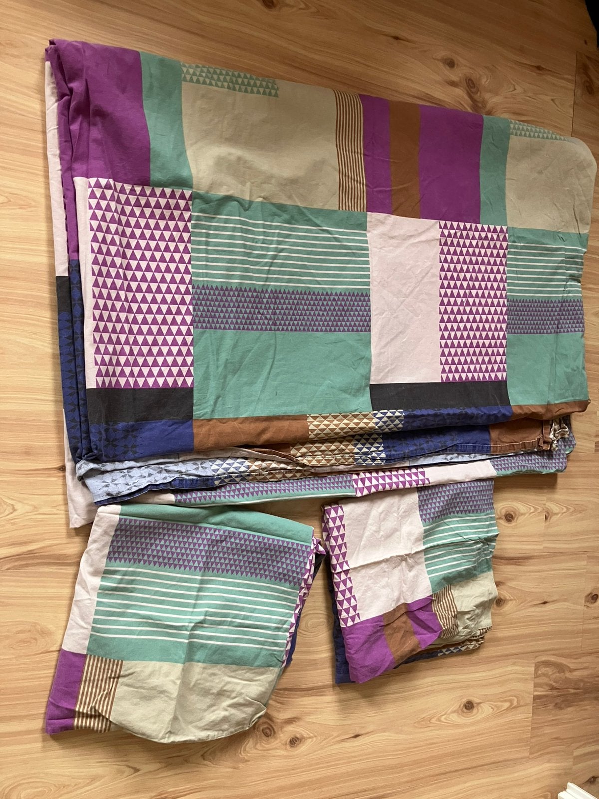 Dekbedovertrek met 2 kussenslopen, 184x237cm, Ophalen of Verzenden, Zo goed als nieuw, Tweepersoons, Dekbedovertrek