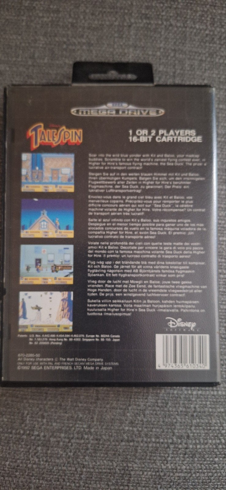 Talespin (Sega Megadrive), Spelcomputers en Games, 1 speler, Ophalen of Verzenden, Gebruikt, Vanaf 3 jaar