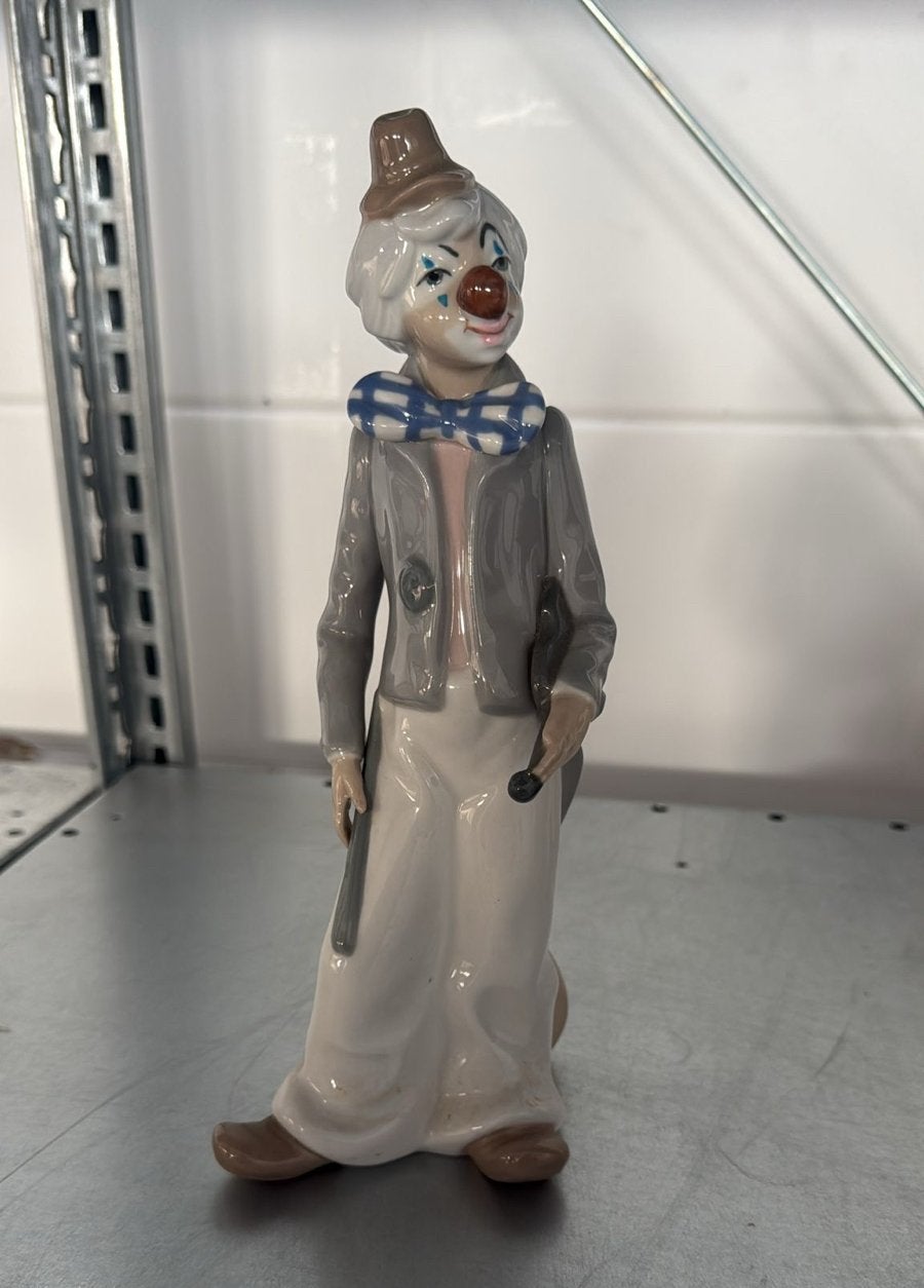Casades Porseleinen Clown Beeldje met Gitaar, Ophalen