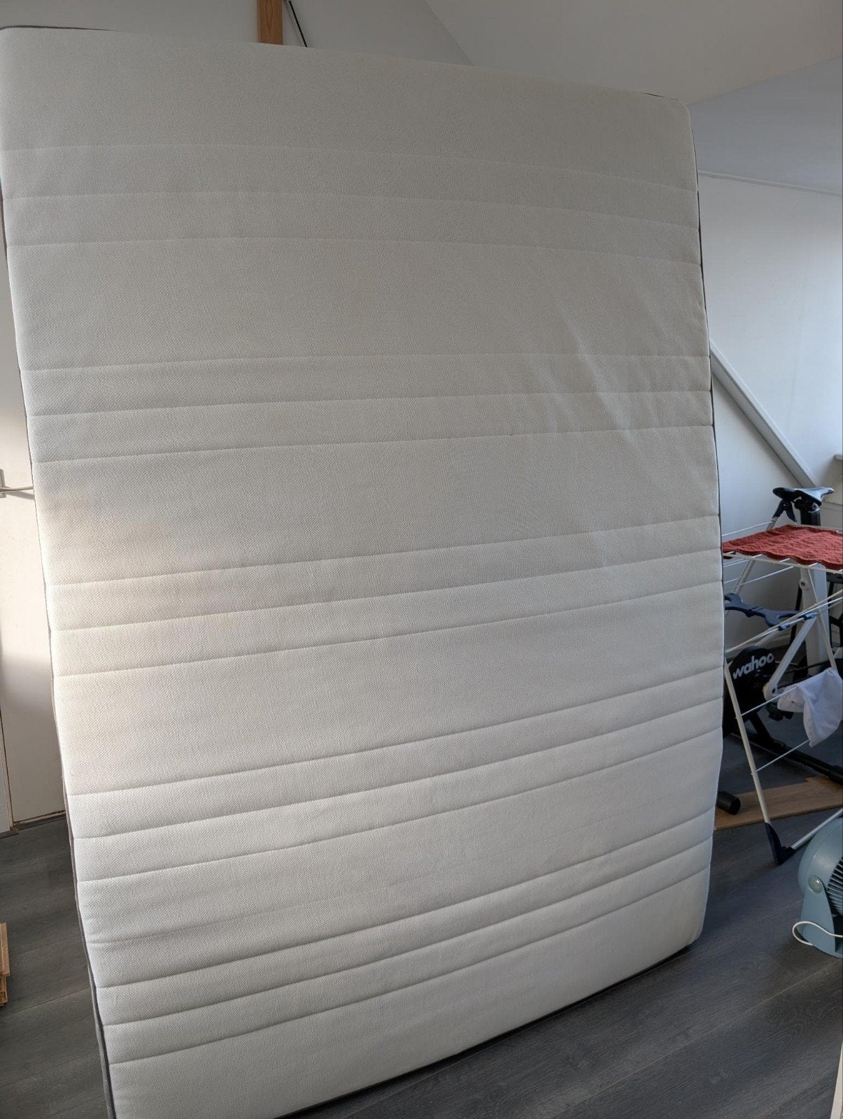 Foam matras 140x200cm, middelhard, hoes gereinigd, Huis en Inrichting, Ophalen, Gebruikt, Tweepersoons, 140 cm