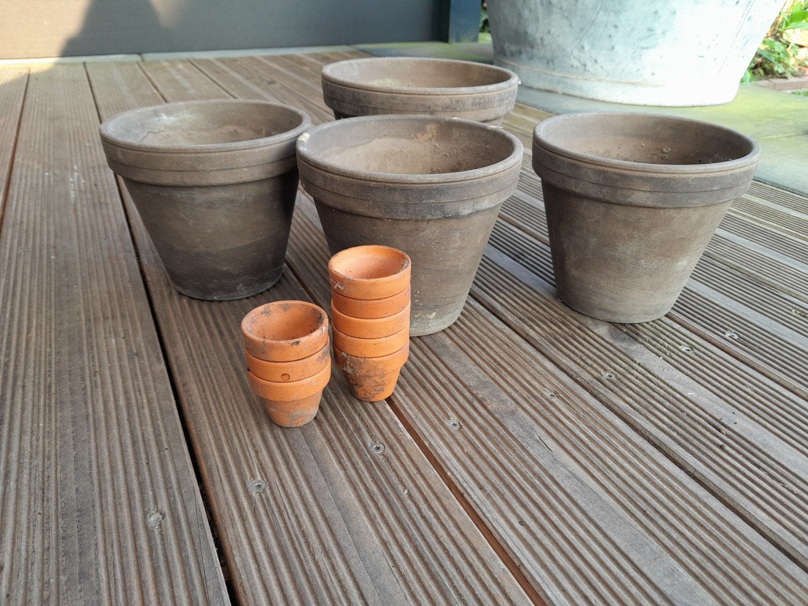 Bloempotten, potten, terracotta, Tuin en Terras, Ophalen, Rond, Steen, Minder dan 30 cm
