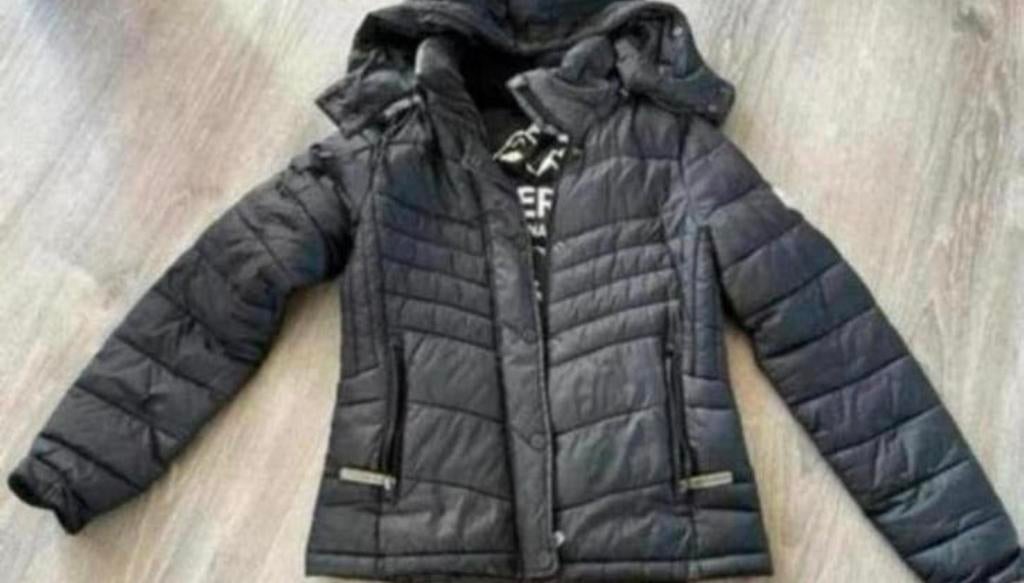 Superdry dames winterjas, Ophalen, Zo goed als nieuw, Maat 38/40 (M), Blauw