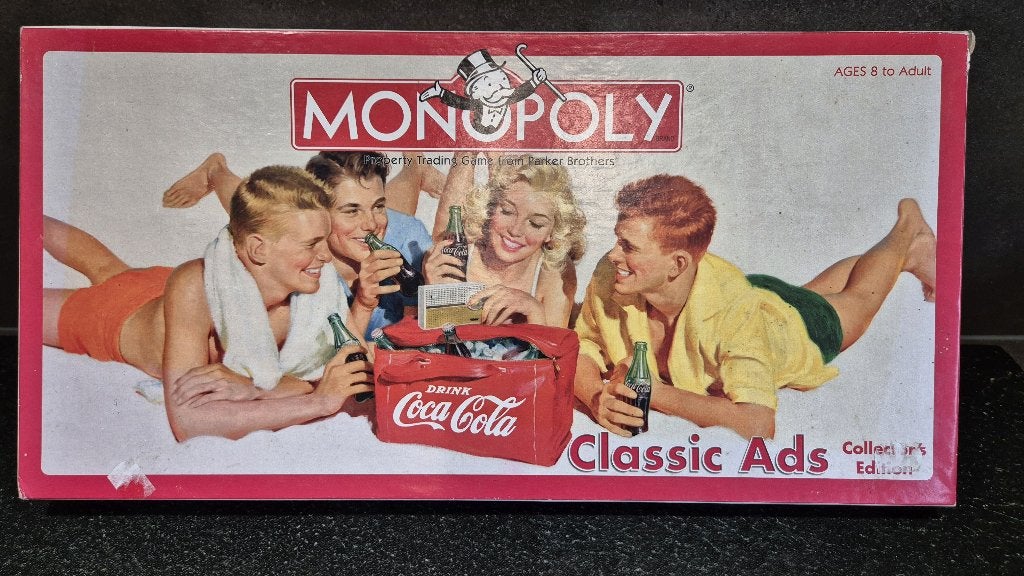 Monopoly Coca Cola Classic Adds, collector's edition. 5A14, Hobby en Vrije tijd, Gezelschapsspellen | Bordspellen, Tweedehands verkoop