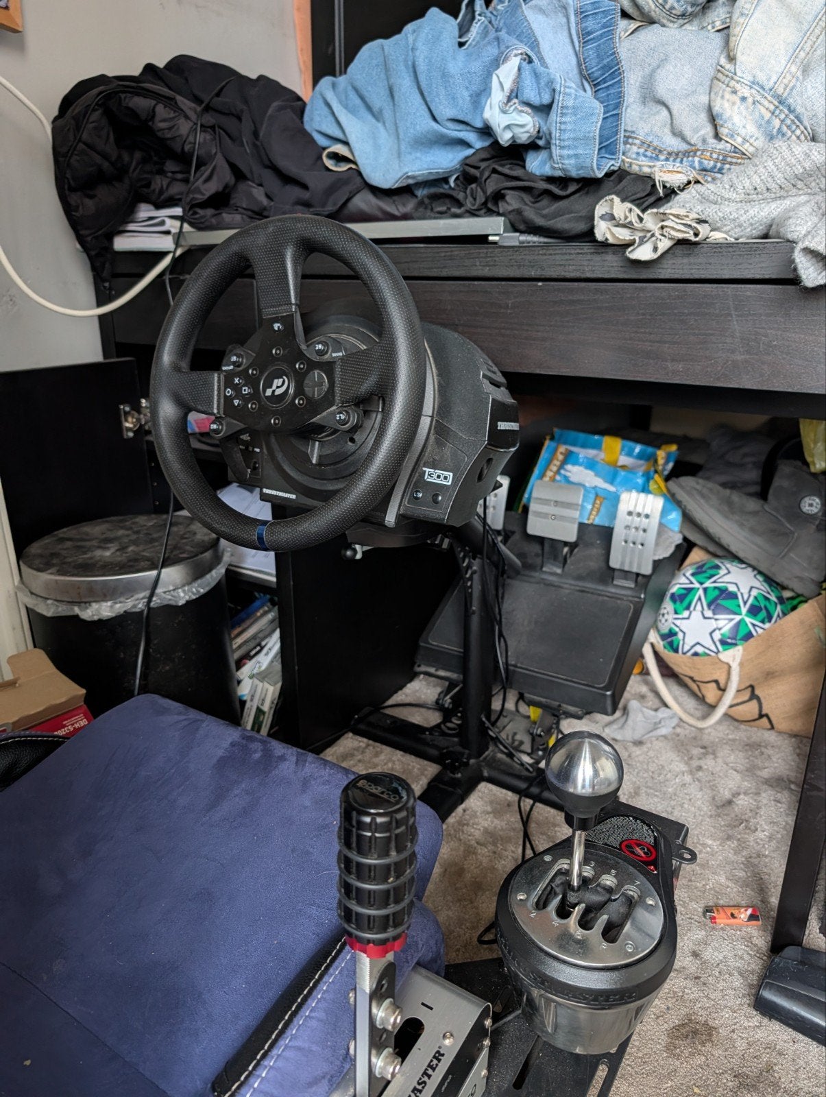 playseat + GT300RS + handrem en versnellingspook, Ophalen, Racestuur, Force feedback, Zo goed als nieuw
