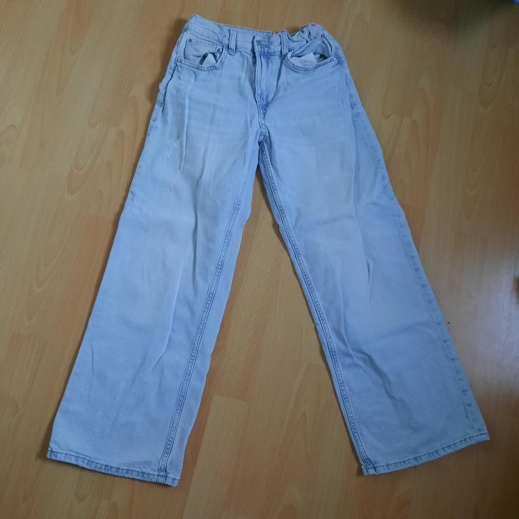 Spijkerbroek h&m loose fit 158, Verzenden, Zo goed als nieuw, Meisje, Broek