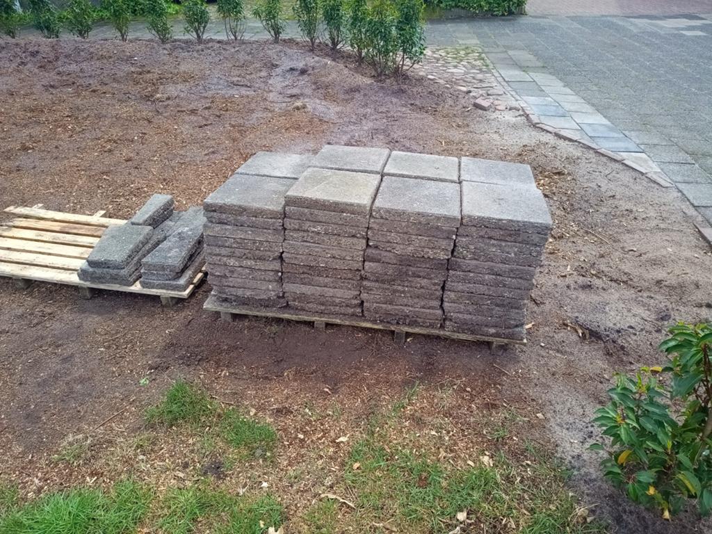 Tegels 30x30 gratis, Tuin en Terras, Ophalen, Gebruikt, Beton, Terrastegels