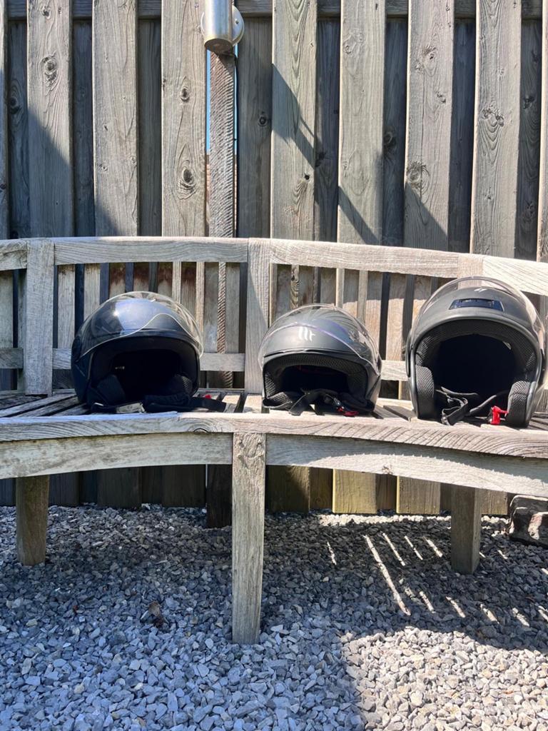 Set van 3 zwarte helmen, Overige merken, Heren, Jethelm, Ophalen of Verzenden