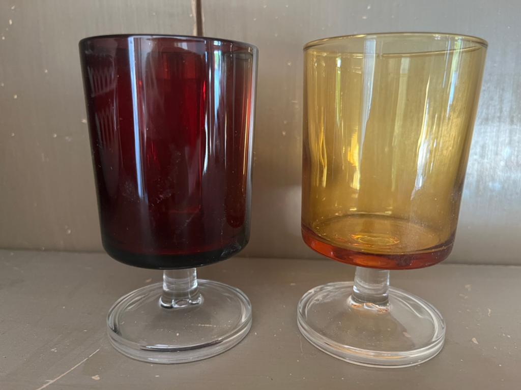 Twee Luminarc Cavelier glaasjes, Verzamelen, Glas en Borrelglaasjes, Ophalen of Verzenden, Gebruikt, Borrel- of Shotglas