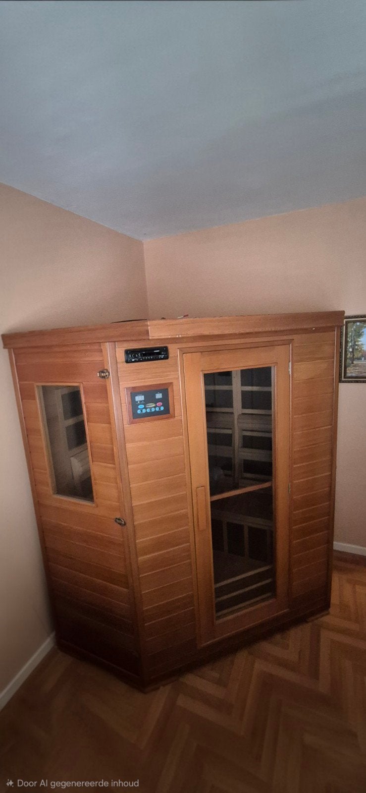 Infrarood sauna voor 4 personen - Zo goed als nieuw, Sport en Fitness, Ophalen, Gebruikt, Infrarood, Complete sauna