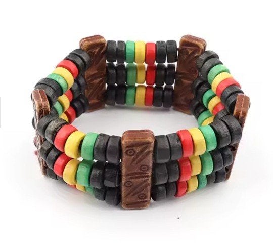 handgemaakt rasta armband, Info@timmergems.nl, Bruin, Verzenden, Nieuw