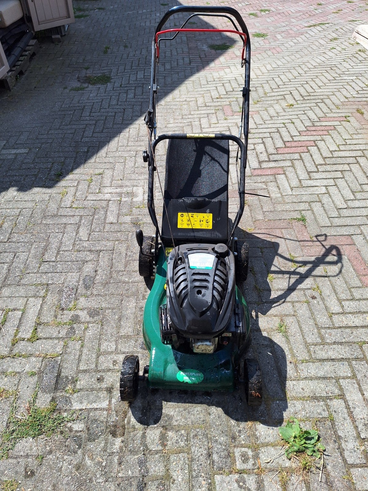 Powerplus Benzine Grasmaaier - Model DG350, Tuin en Terras, Grasmaaiers, Ophalen, Cirkelmaaier, Gebruikt, Powerplus