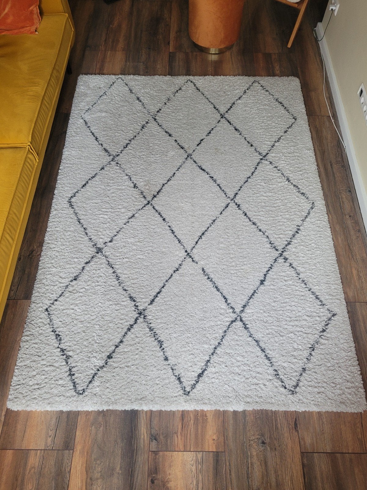 Vloerkleed Lizzano wit 160x230 cm - Leen Bakker, Ophalen, Gebruikt, Wit, 150 tot 200 cm
