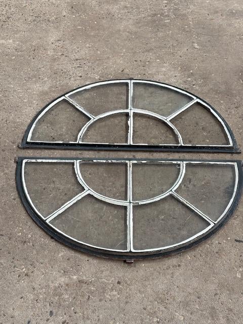 Stalramen, stalen raam, stalraam half rond, Doe-het-zelf en Verbouw, Glas en Ramen, Ophalen, 80 tot 120 cm, Overige typen, Minder dan 80 cm